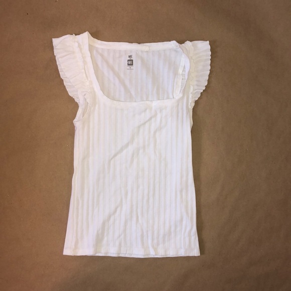 White ribbed Blouse - Picture 1 of 1